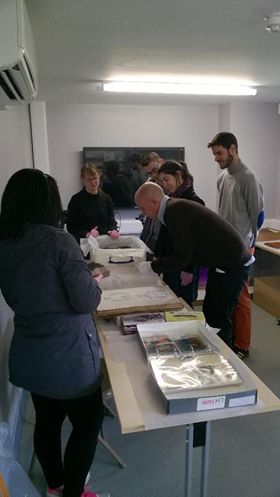 Behind the scenes: CHSTM masters students view objects at the Bolton Museum store
