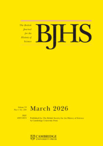 New issue of the BJHS (March 2026) out now!