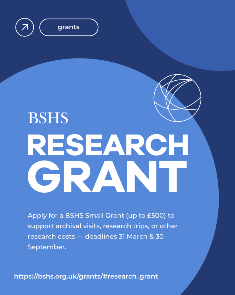banner with an announcement for the small grants deadline